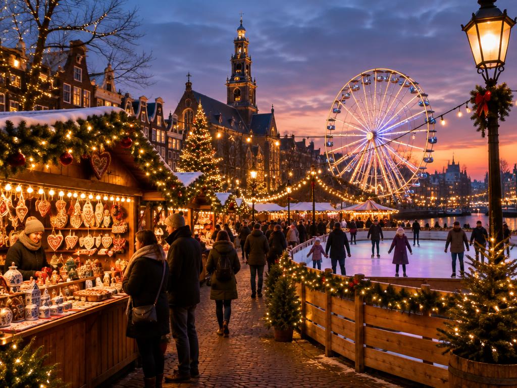 Winterstad op de Grote Markt: ijsbaan, reuzenrad en kerstmarkt